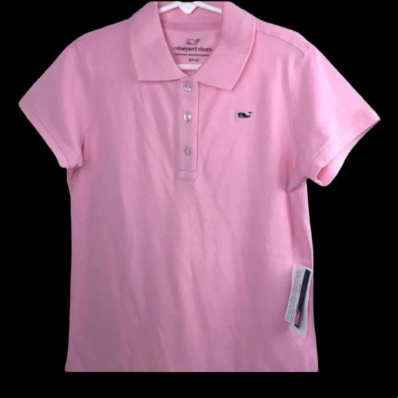 VINEYARD VINES NWT GIRLS PINK TOP SHIRT GOLF UNIFORM SUMMER CASUAL SIZE S 7 8 - Picture 3 of 5